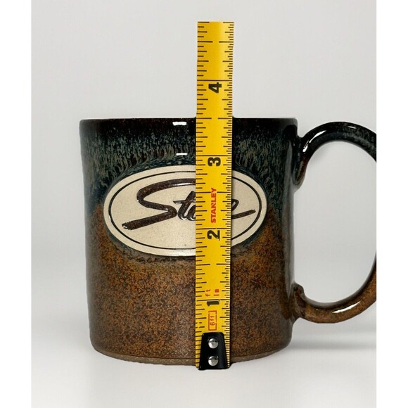 Sunset Hill Stoneware Mug Stowe Mercantile Vermont Drip Glaze Coffee Cup Pottery - Picture 8 of 9